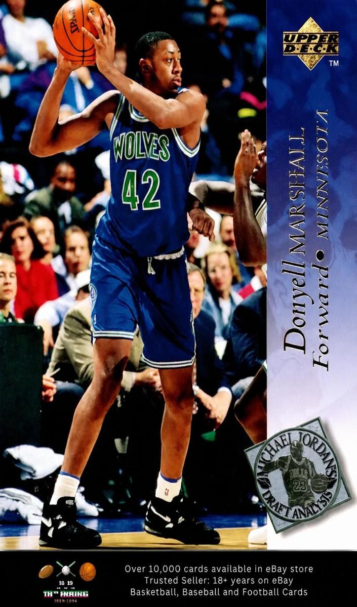 1994 Upper Deck Donyell Marshall #187 card