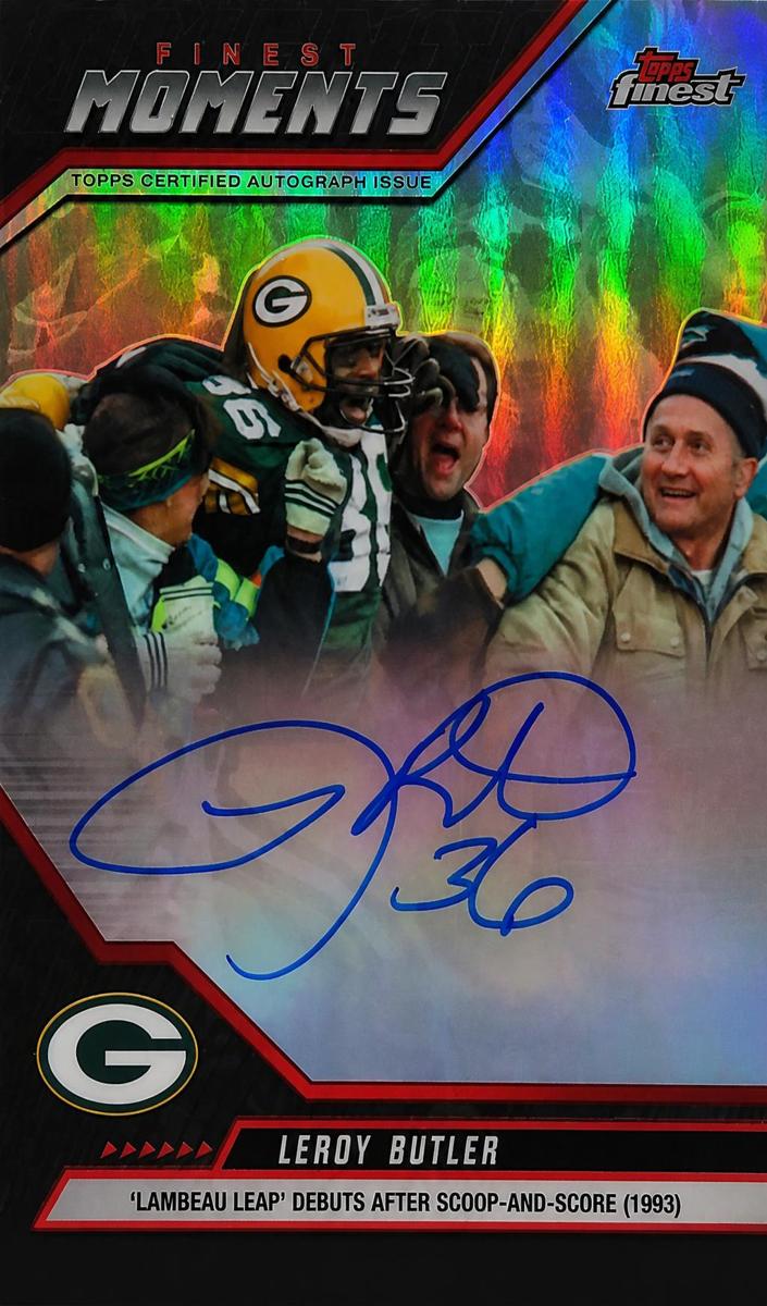 LeRoy Butler 2025 Topps Finest Finest Moments Autographs Football