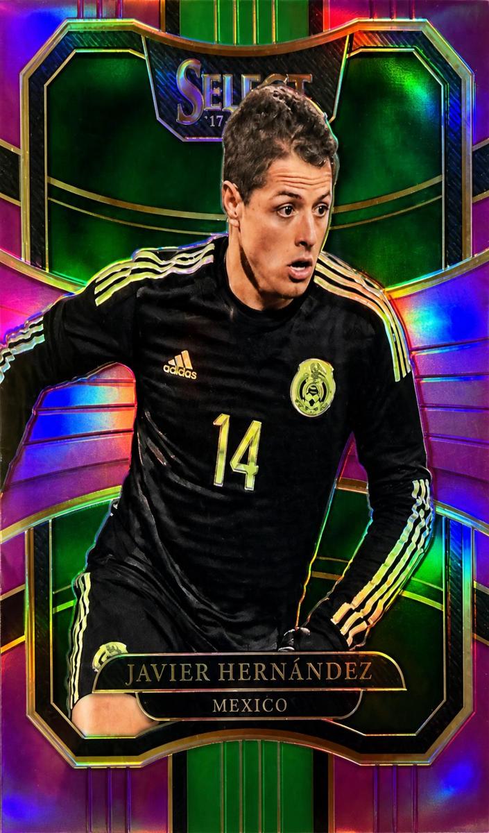 2017 Panini Select Javier Hernandez [Fuchsia] #24 card