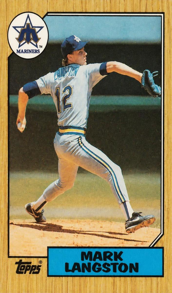 1987 Topps Mark Langston #215 card