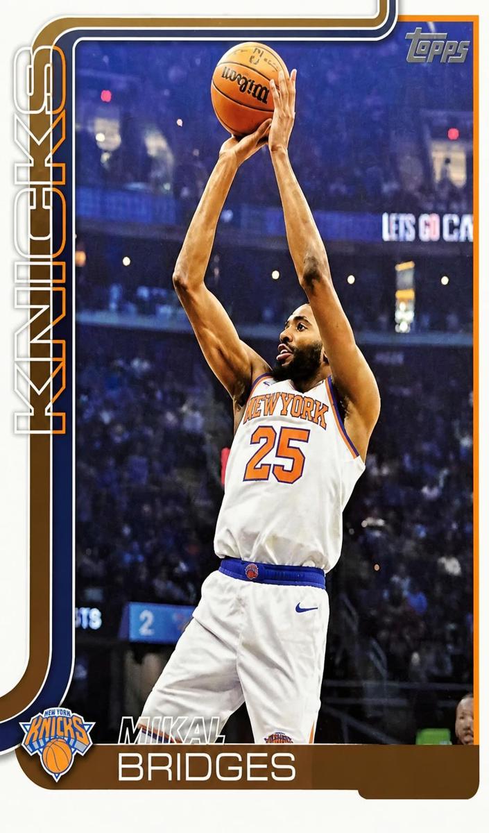 Mikal Bridges 2025 Topps Basketball card