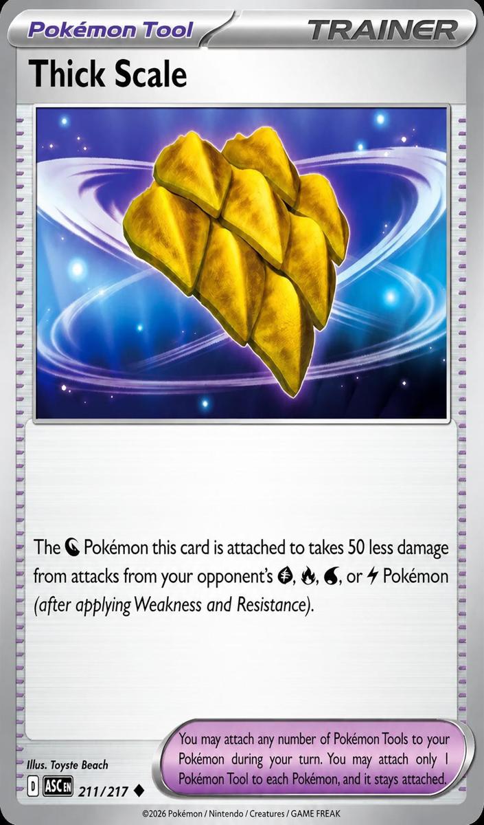 Thick Scale 2026 Pokemon Mega Evolution Ascended Heroes