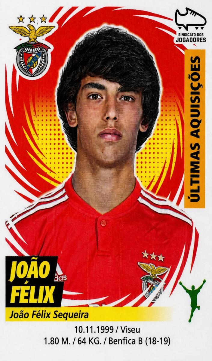 2018 Panini Futebol Sticker Joao Felix #393 card