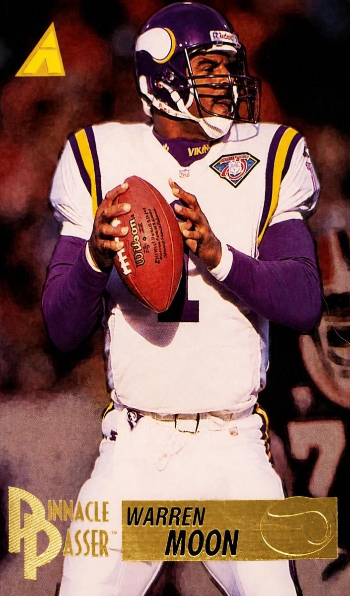 1995 Pinnacle Warren Moon #201 card