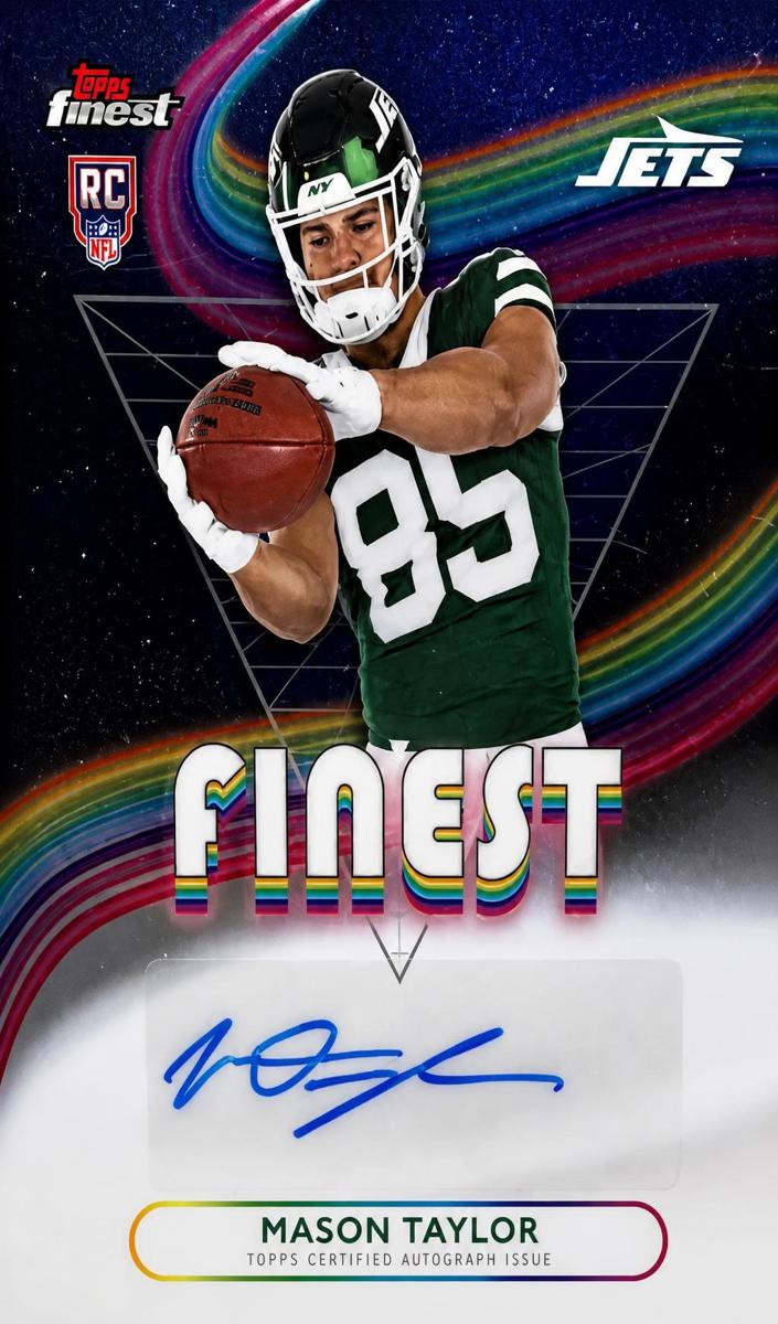Mason Taylor 2025 Topps Finest Rookie Finest Autographs Football