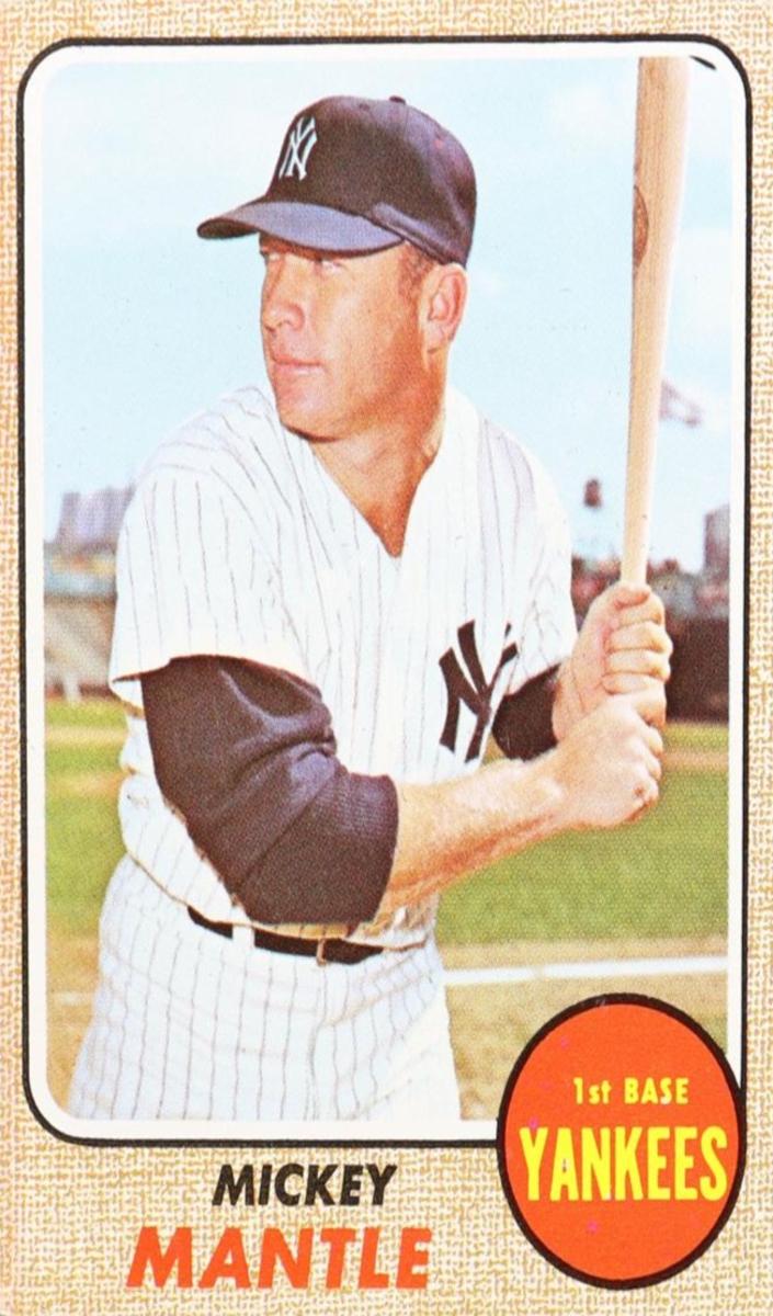 Mickey Mantle 1968 Topps Baseball