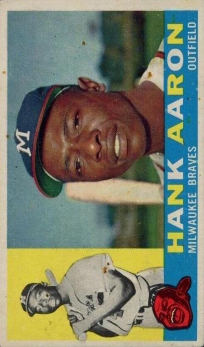 1960 Topps #300 Hank Aaron front