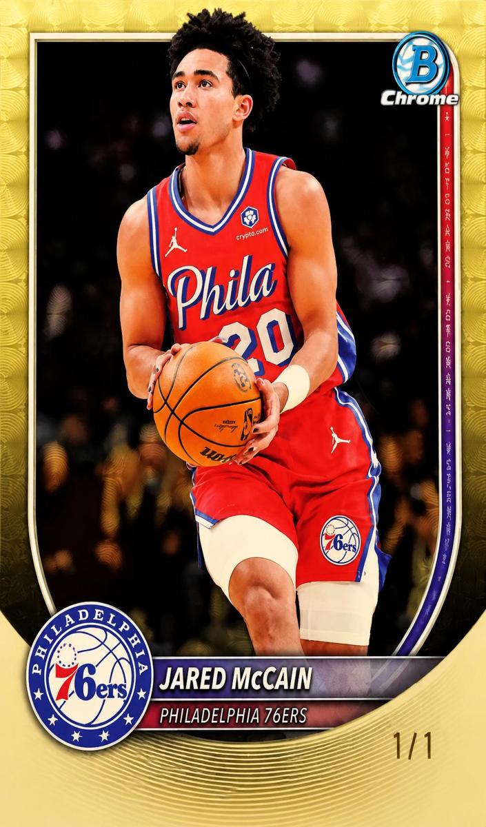 Jared McCain 2025 Bowman Basketball card