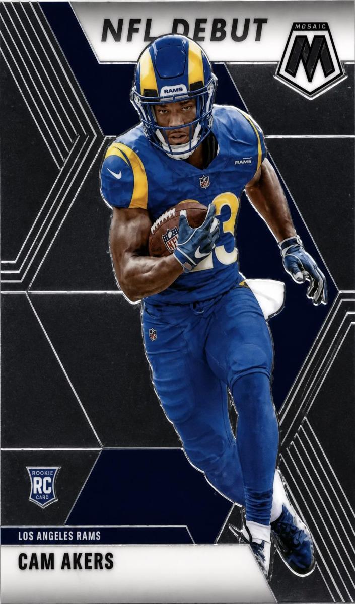 2020 Panini Mosaic Cam Akers #277 card