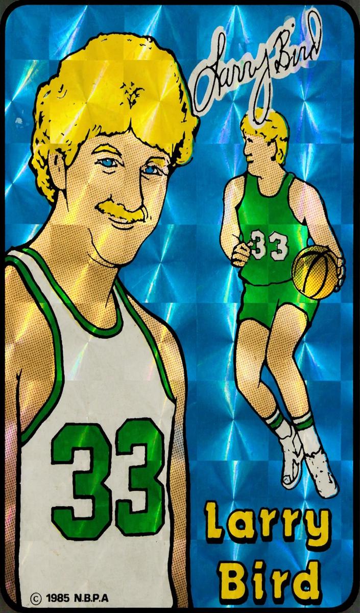 1985 Prism Jewel Stickers Larry Bird #NNO card