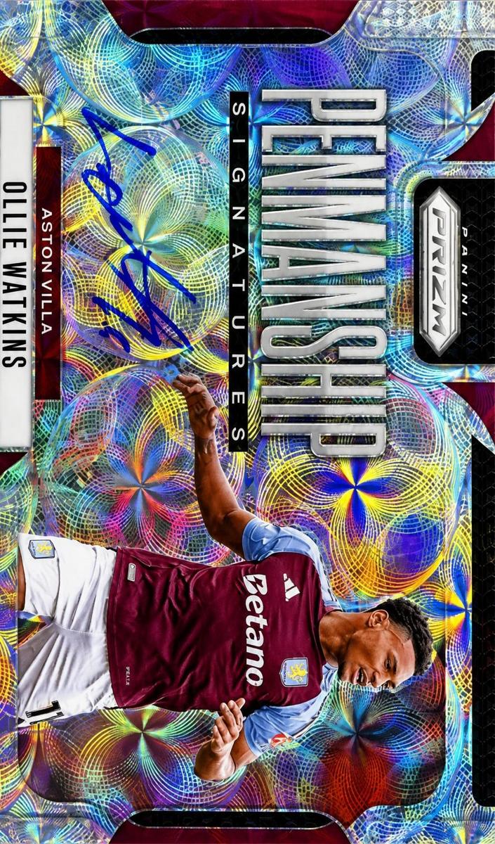 2024 Panini Prizm Premier League Ollie Watkins [Green Pulsar] #P-OW card