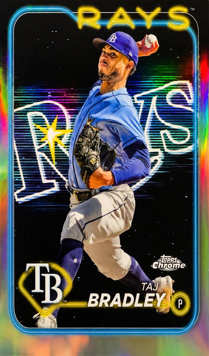 Taj Bradley 2024 Topps Chrome Baseball card
