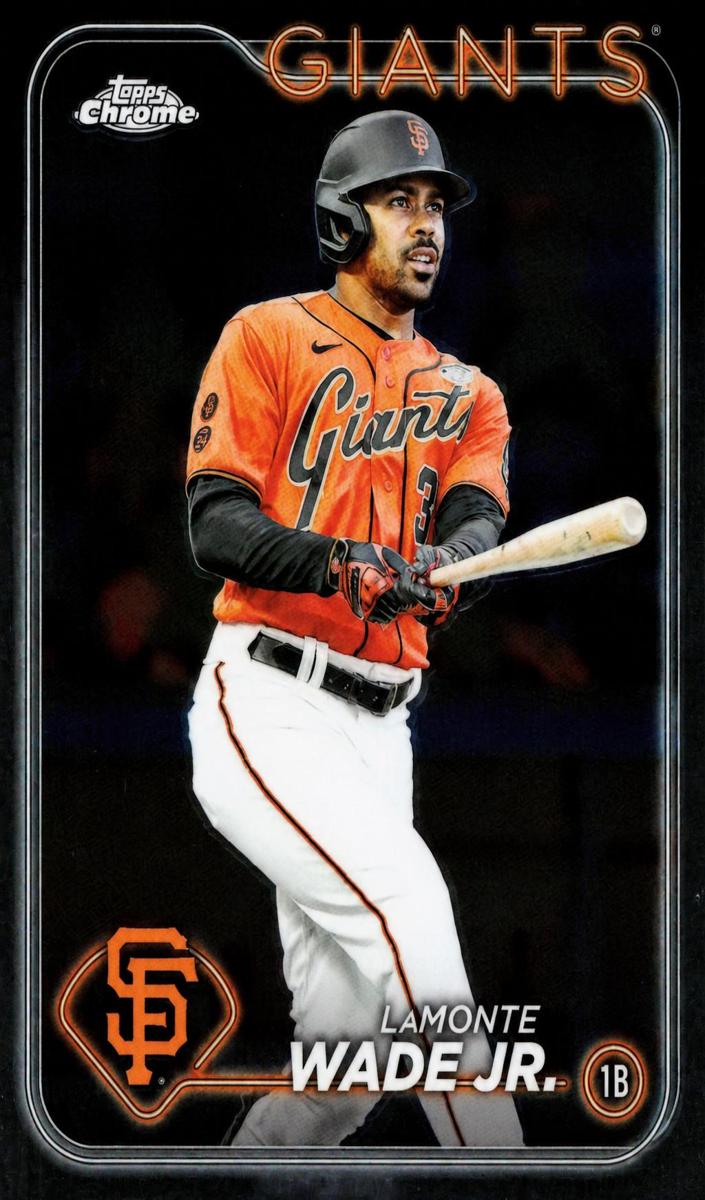 LaMonte Wade Jr. 2024 Topps Chrome Baseball card