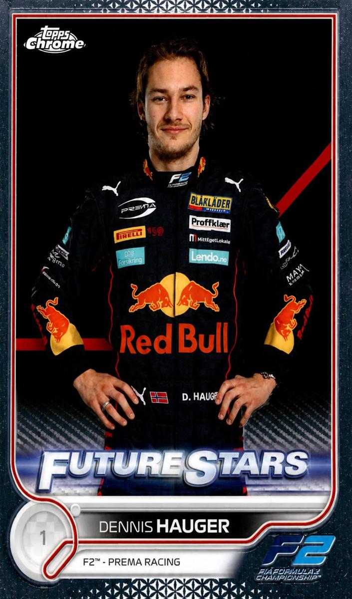 2022 Topps Chrome F1 Dennis Hauger #77 card
