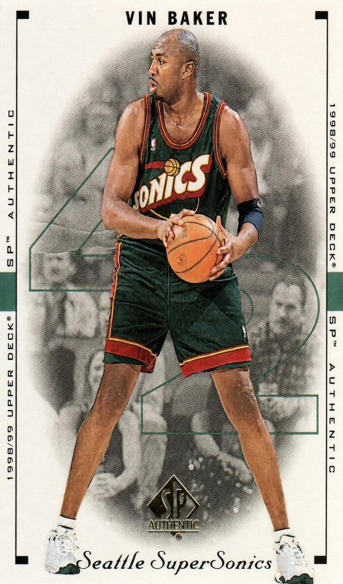 1998 SP Authentic Vin Baker #79 card