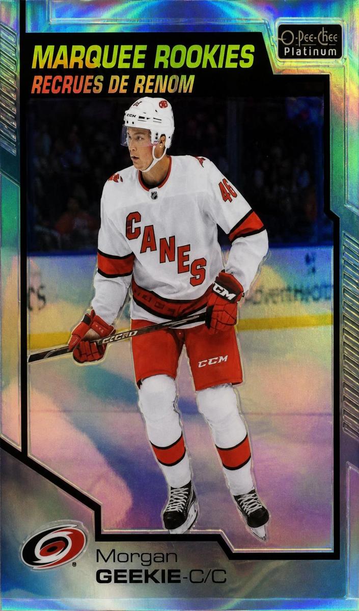 2020 O-Pee-Chee Platinum Morgan Geekie [Rainbow] #165 card