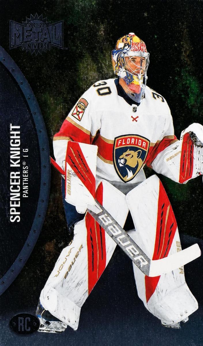 2021 Skybox Metal Universe Spencer Knight [Purple Spectrum] #160 card