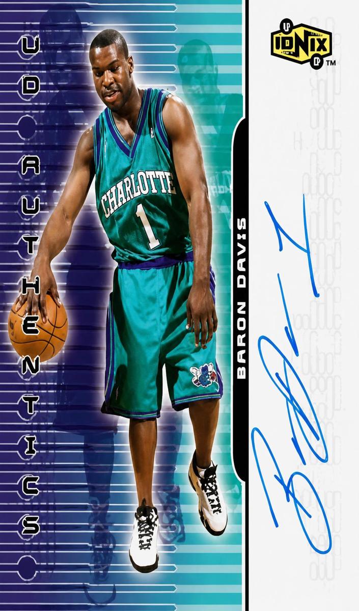1999 Upper Deck Ionix Baron Davis #BD card
