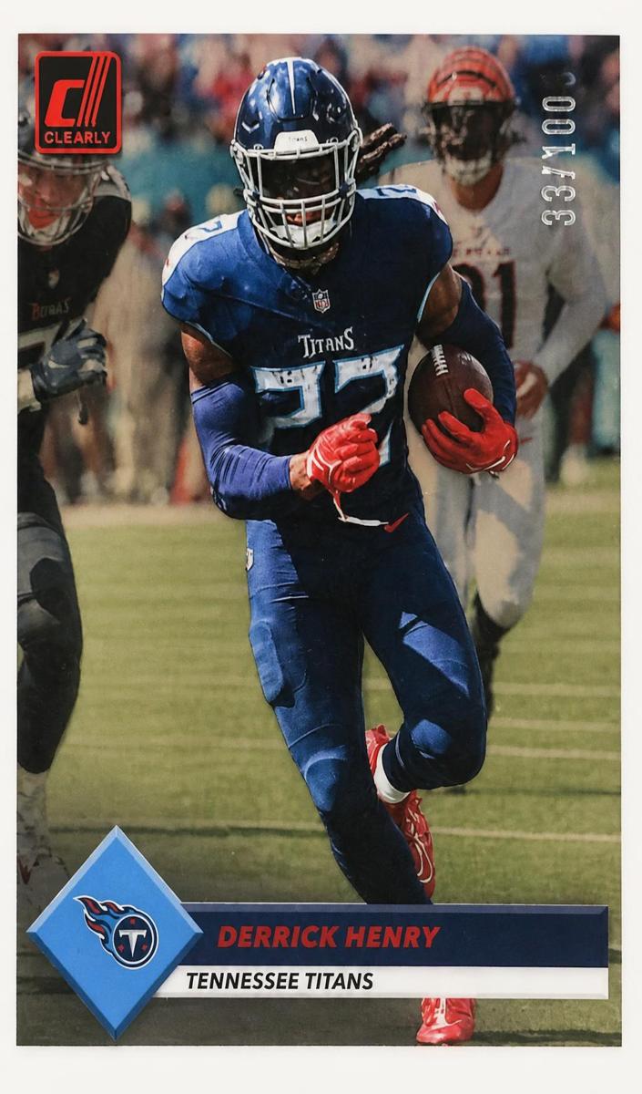 2023 Panini Clearly Donruss Derrick Henry [Green] #15 card