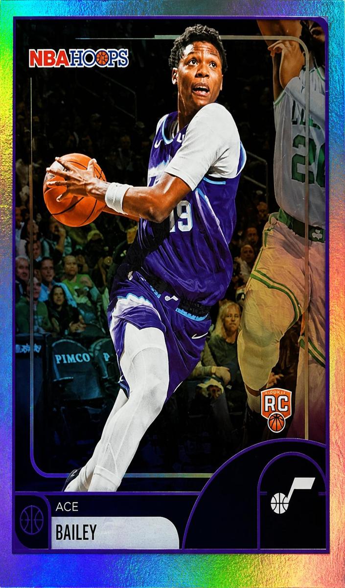 Ace Bailey 2025-26 NBA Hoops Basketball card