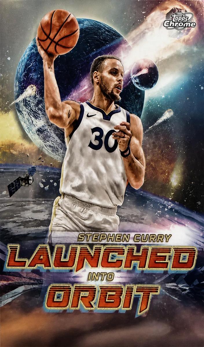 2023 Topps Cosmic Chrome Launched Into Orbit Stephen Curry #LIO-19 card