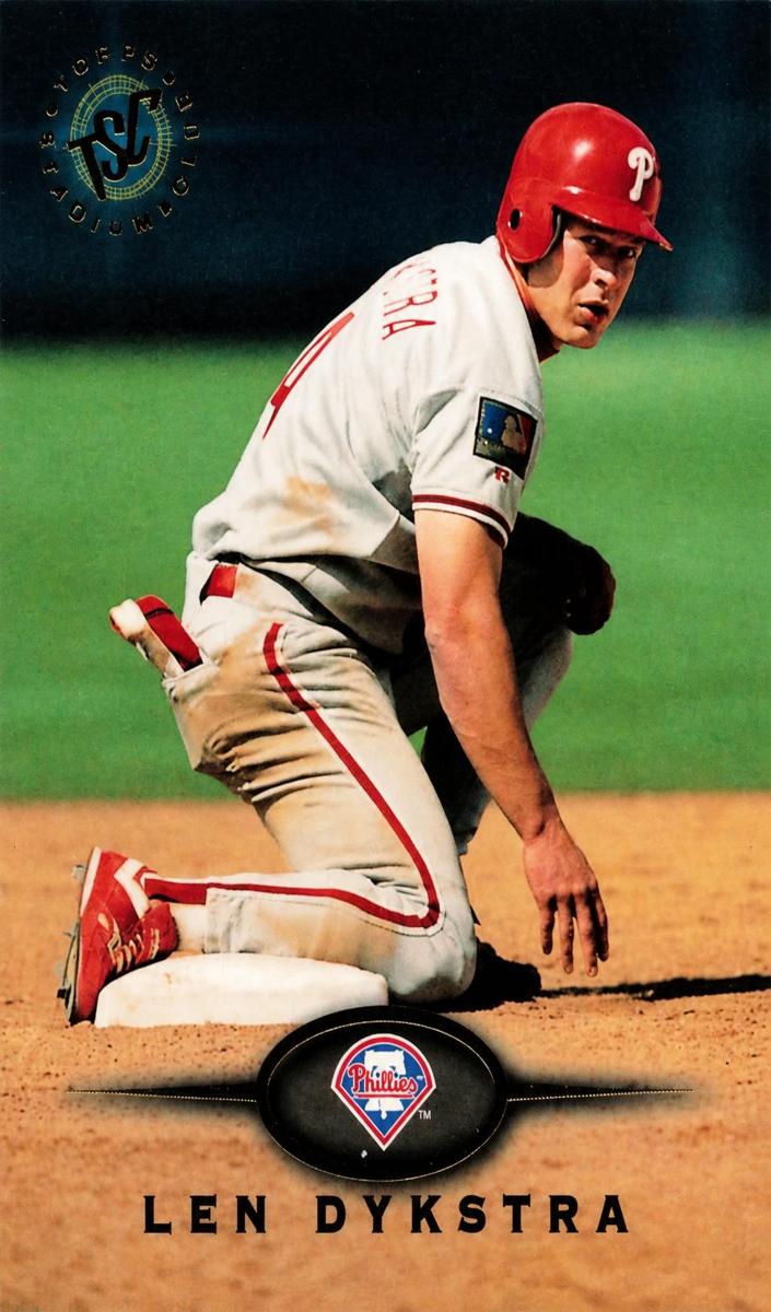 1995 Topps Stadium Club Lenny Dykstra #442 card
