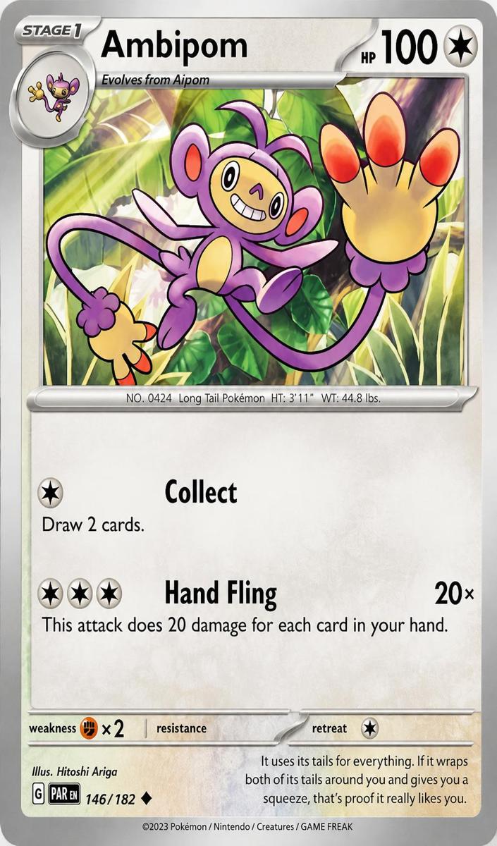 Ambipom 2023 Pokemon Scarlet & Violet Paradox Rift