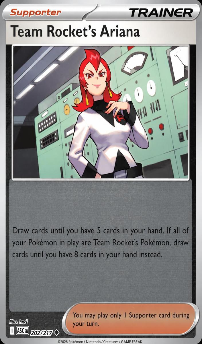 Team Rocket's Ariana 2026 Pokemon Mega Evolution Ascended Heroes