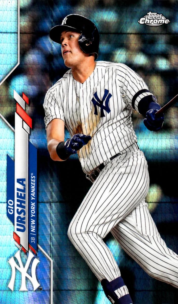 2020 Topps Chrome Gio Urshela #34 card