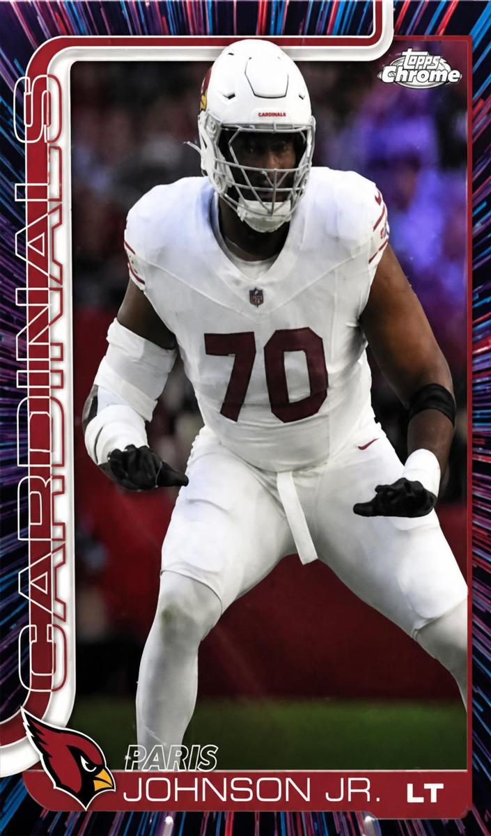 Paris Johnson Jr. 2025 Topps Chrome Football card