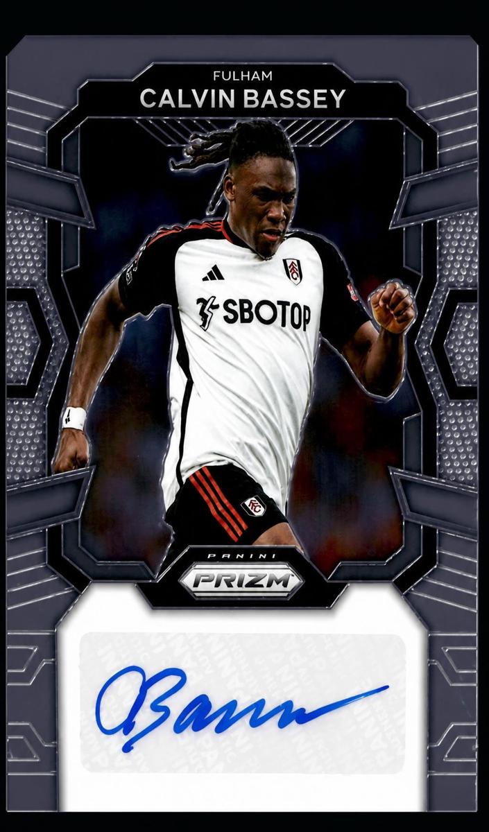 2023 Panini Prizm Premier League Calvin Bassey [Red Stars] #S-CBA card