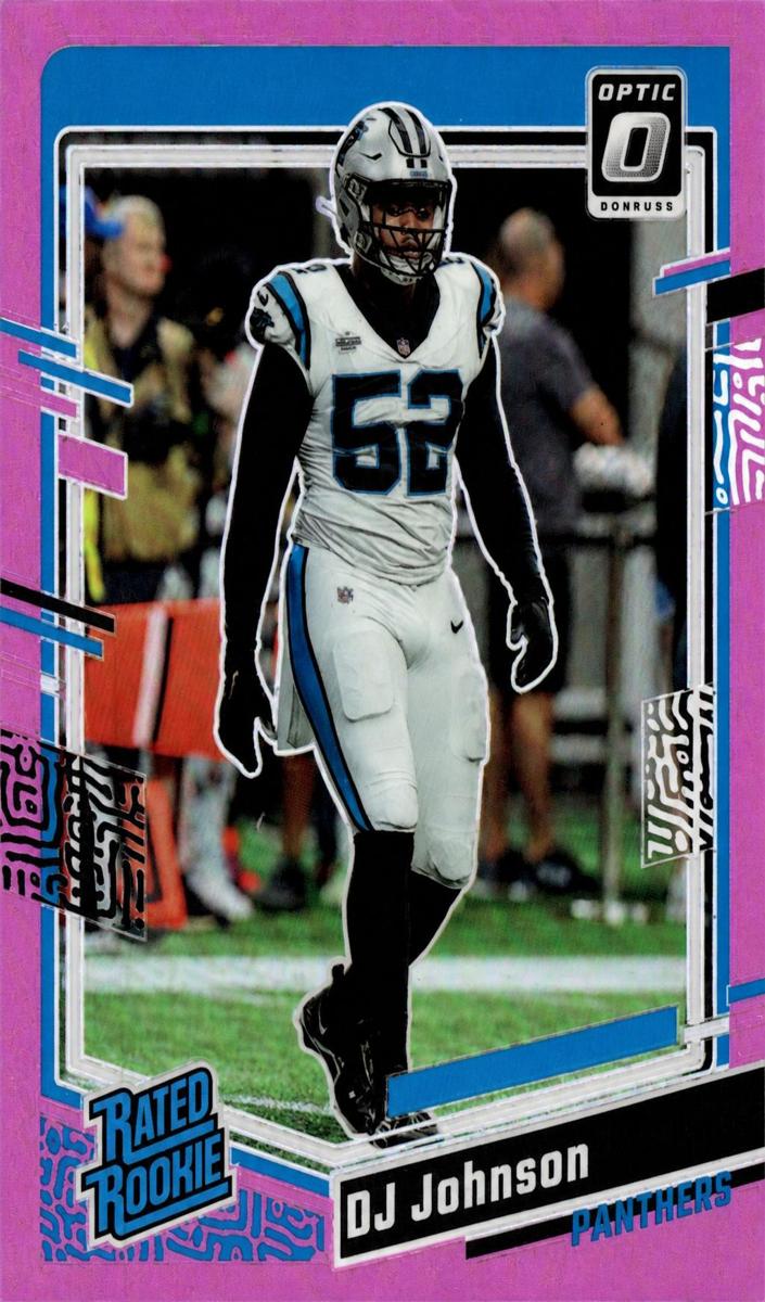DJ Johnson 2023 Donruss Optic Football card