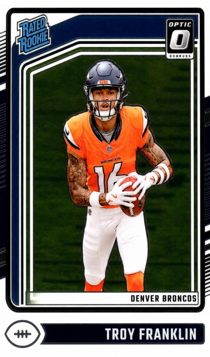 Troy Franklin 2024 Donruss Optic Football card