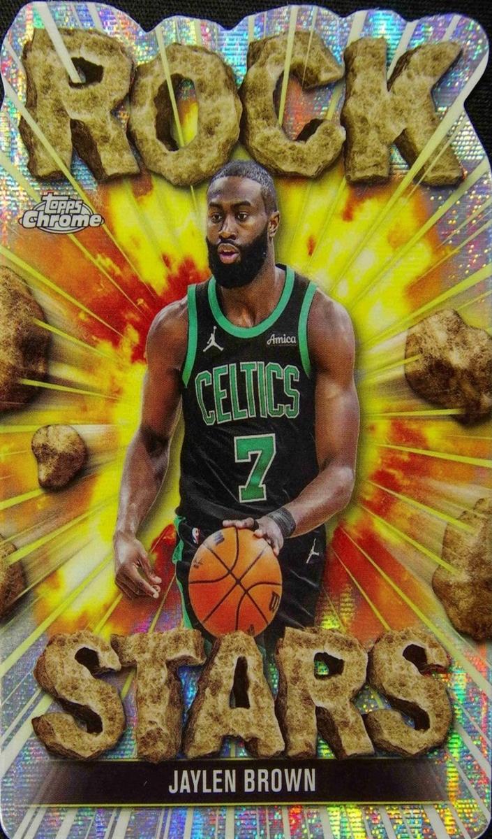 2025 Topps Chrome Rock Stars Jaylen Brown #RS-8 card