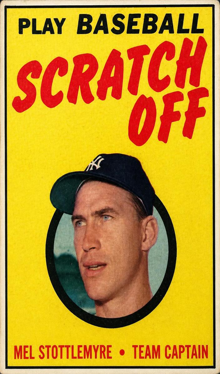 1971 Mel Stottlemyre #NNO
