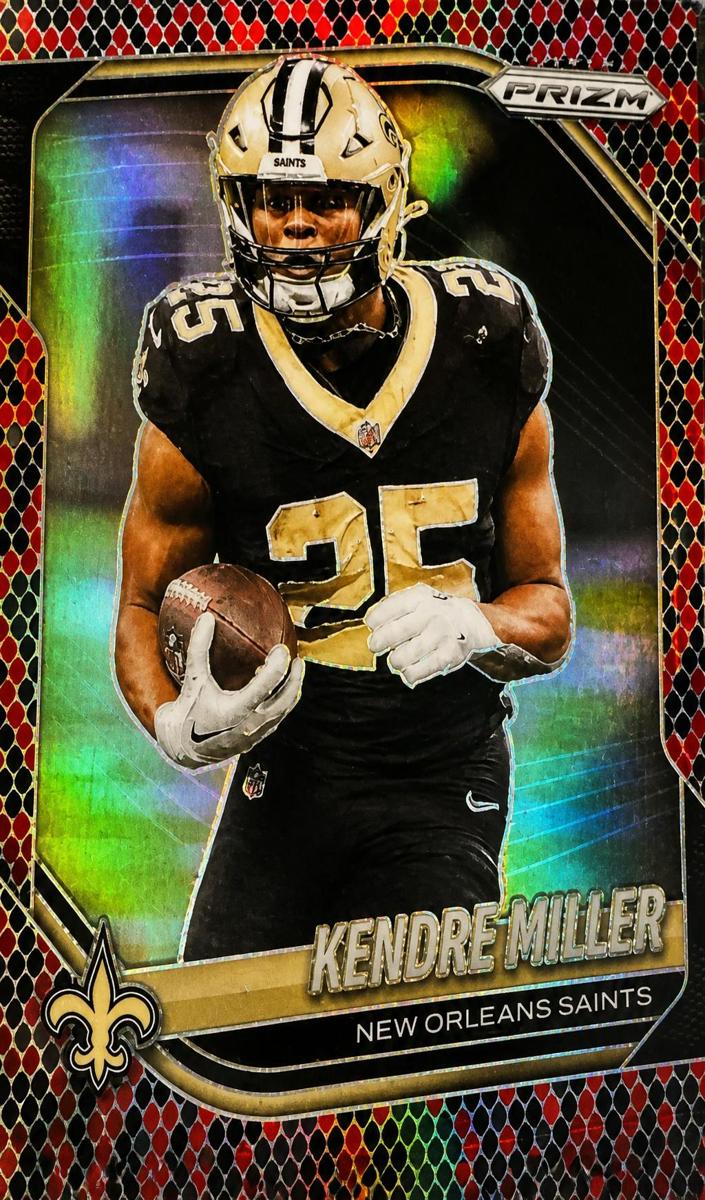 Kendre Miller 2025 Prizm Football card