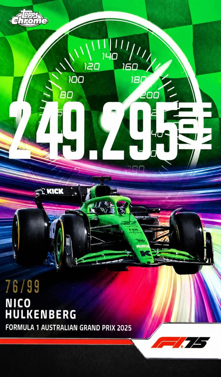 2025 Topps Chrome Formula 1 Top Speed Nico Hulkenberg #TS-10 card