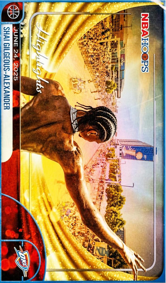 Shai Gilgeous-Alexander 2025-26 NBA Hoops Basketball card