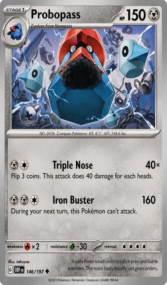 Probopass 2023 Pokemon Scarlet & Violet Obsidian Flames
