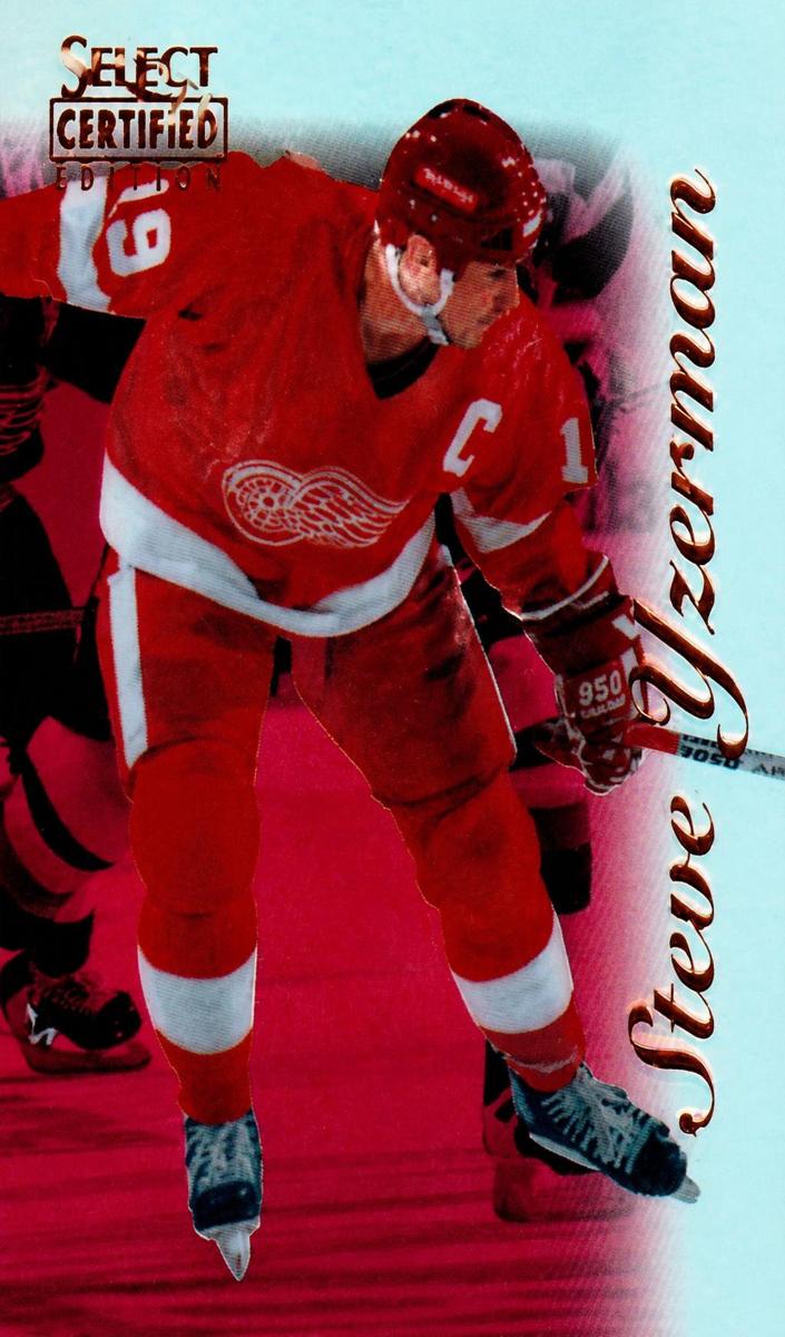 1996 Select Certified Steve Yzerman [Mirror Red] #41 card