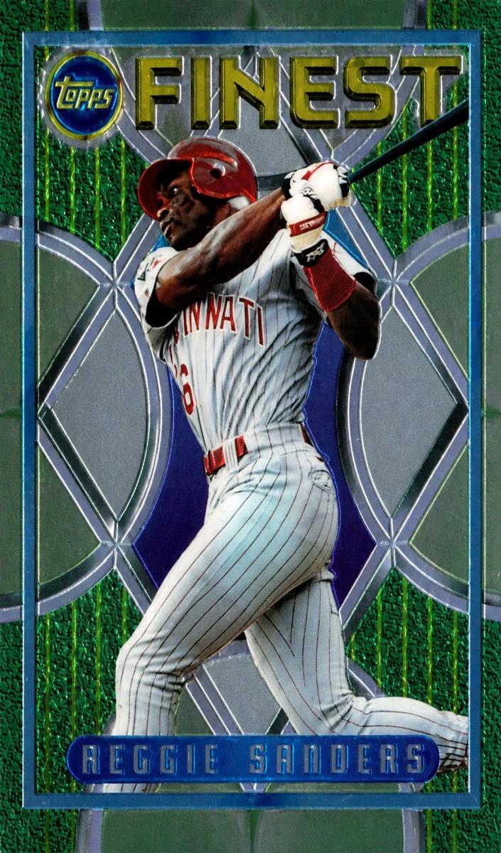 1995 Topps Finest Reggie Sanders #127 card