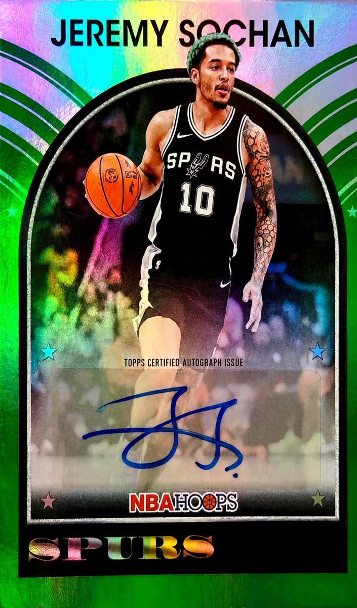 2025 Jeremy Sochan [Green Hoops] #89S-JS