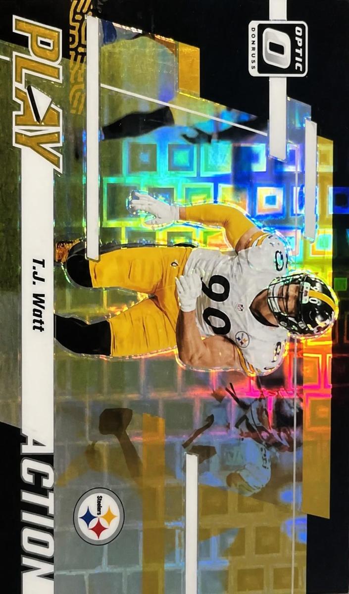 T.J. Watt 2023 Donruss Optic Football card