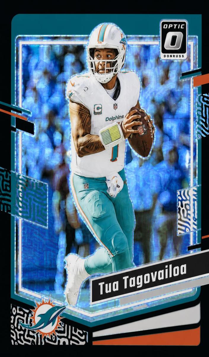 Tua Tagovailoa 2023 Donruss Optic Football card