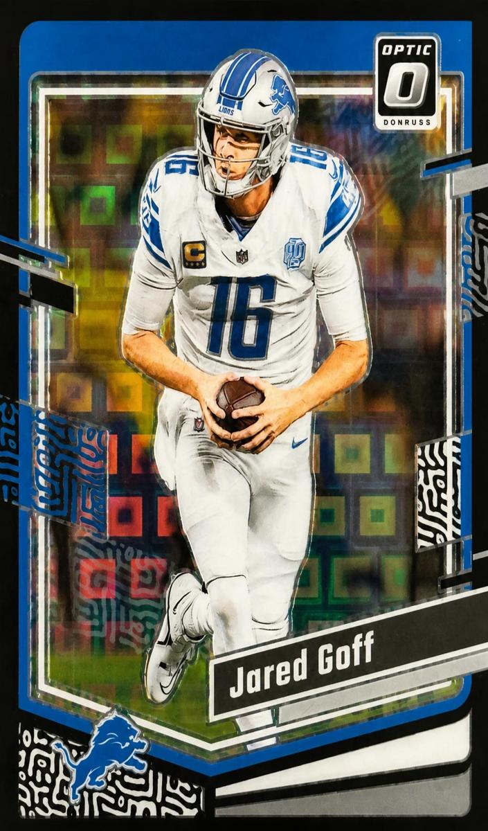 Jared Goff 2023 Donruss Optic Football card