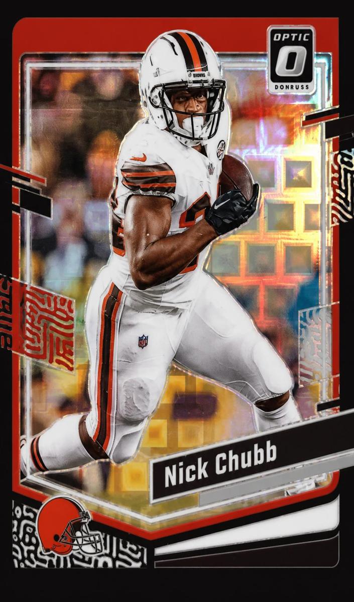 Nick Chubb 2023 Donruss Optic Football card