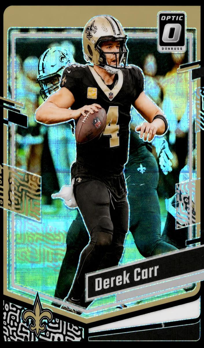 Derek Carr 2023 Donruss Optic Football card