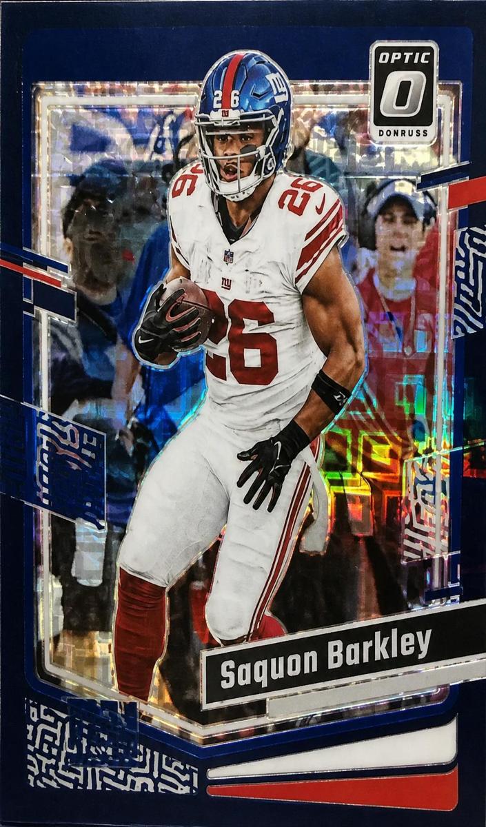 Saquon Barkley 2023 Donruss Optic Football card