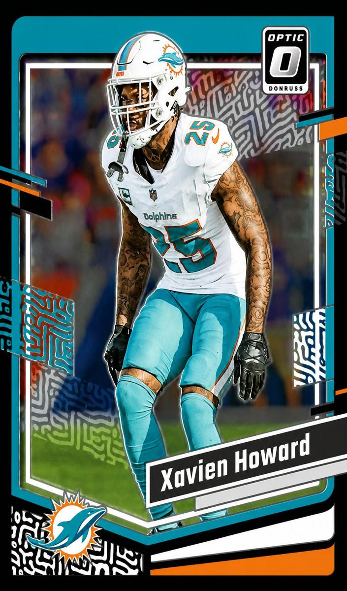 Xavien Howard 2023 Donruss Optic Football card