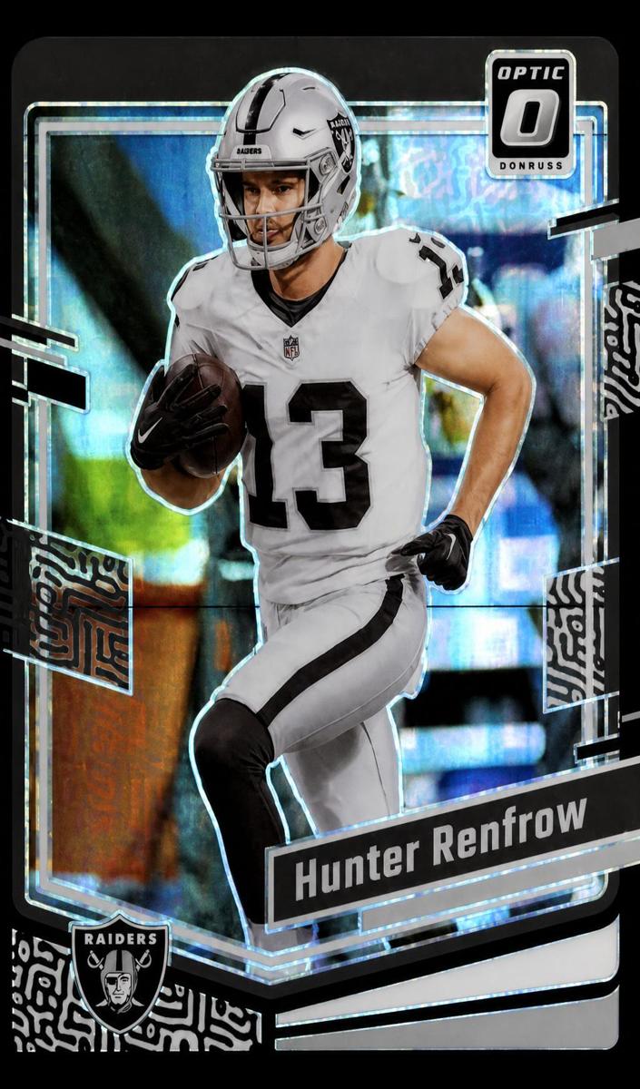 Hunter Renfrow 2023 Donruss Optic Football card